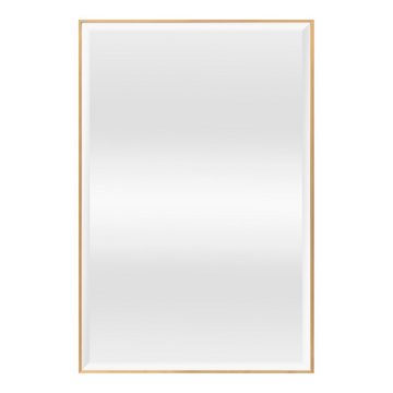 en.casa Wandspiegel, »Novoli« Spiegel Badezimmerspiegel mit Rahmen 50 x 70 cm Goldfarben