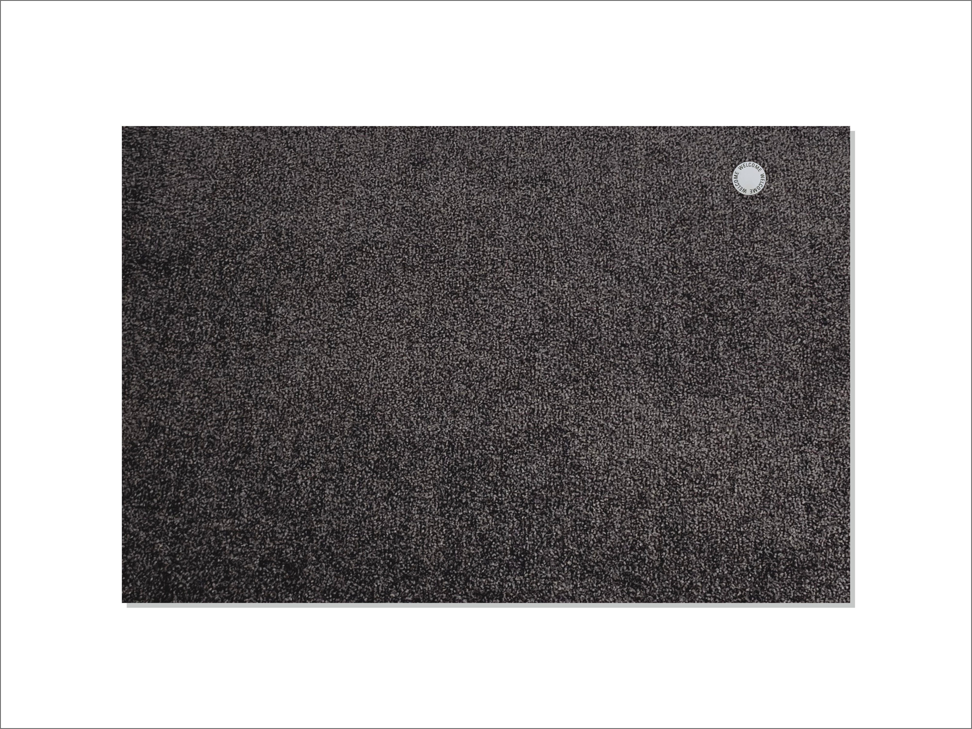 Keilbach Designprodukte Fußmatte Bravissimo 87x57cm mit Edelstahl-Button: BRAVISSIMO!, rechteckig, rutschsicher, UV-beständige PVC Faser