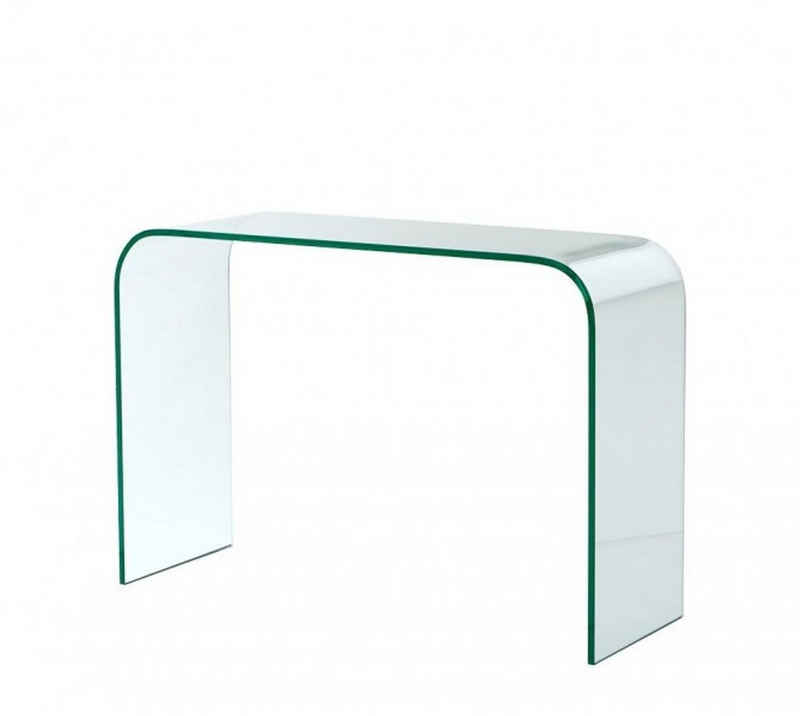 Casa Padrino Beistelltisch Luxus Art Deco Glas Konsole 110 x 40 x H. 75 cm - Luxus Kollektion