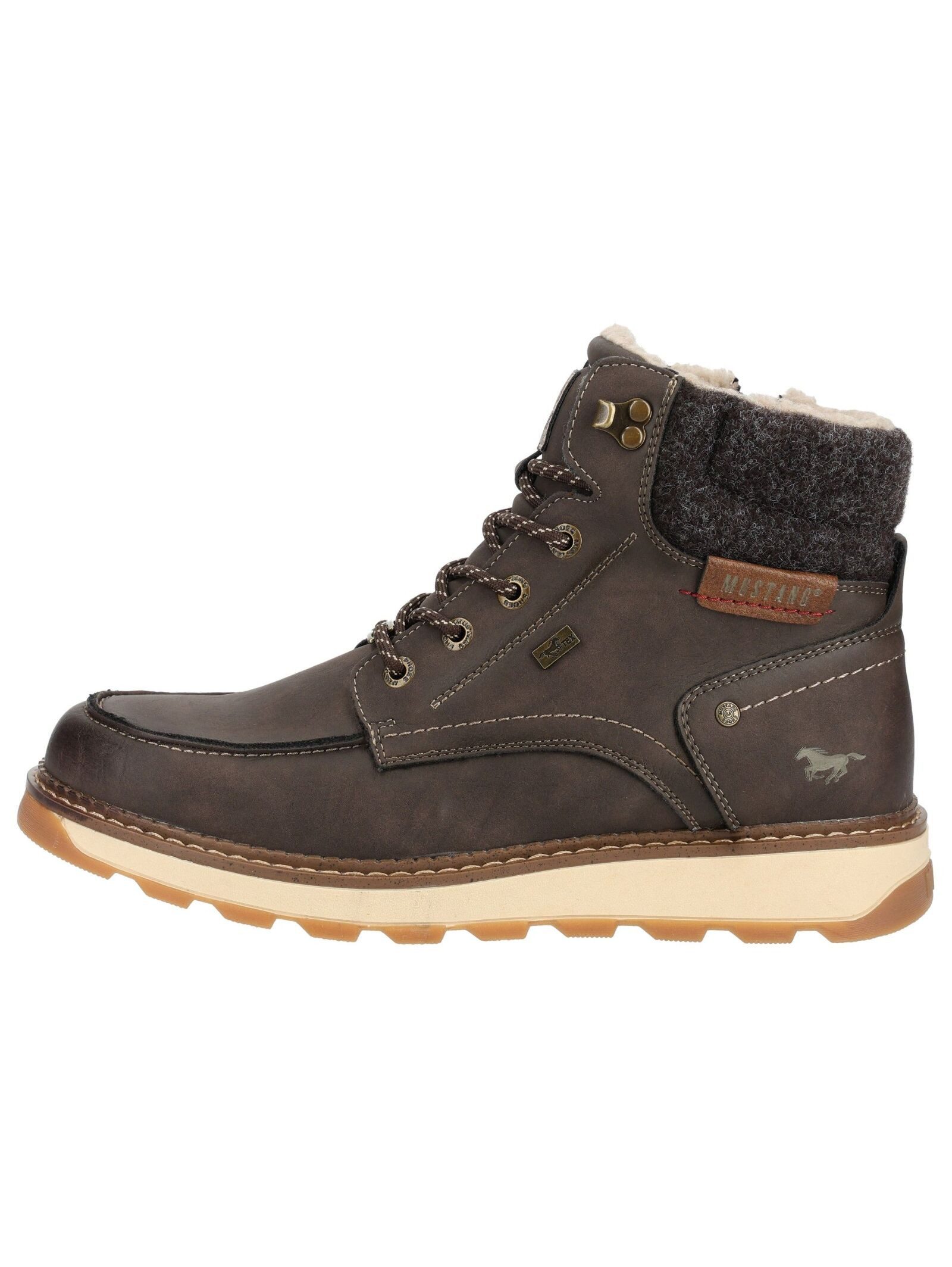 Mustang Shoes Mustang Shoes Stiefelette Lederimitat Schnürstiefelette – Bild 2 von 5