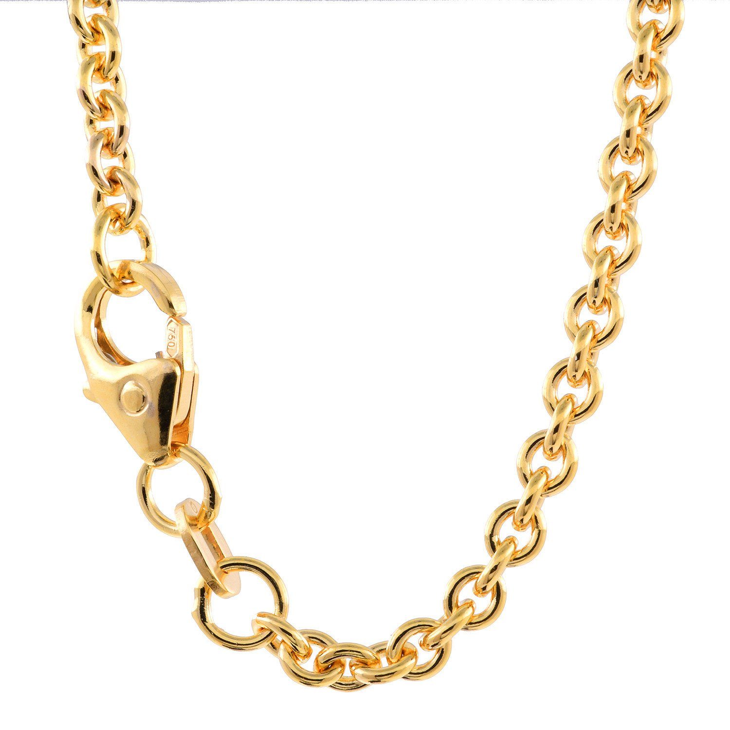 Goldkette Goldkette Ankerkette Länge 60cm - Breite 2,4mm - 750-18 Karat Gold