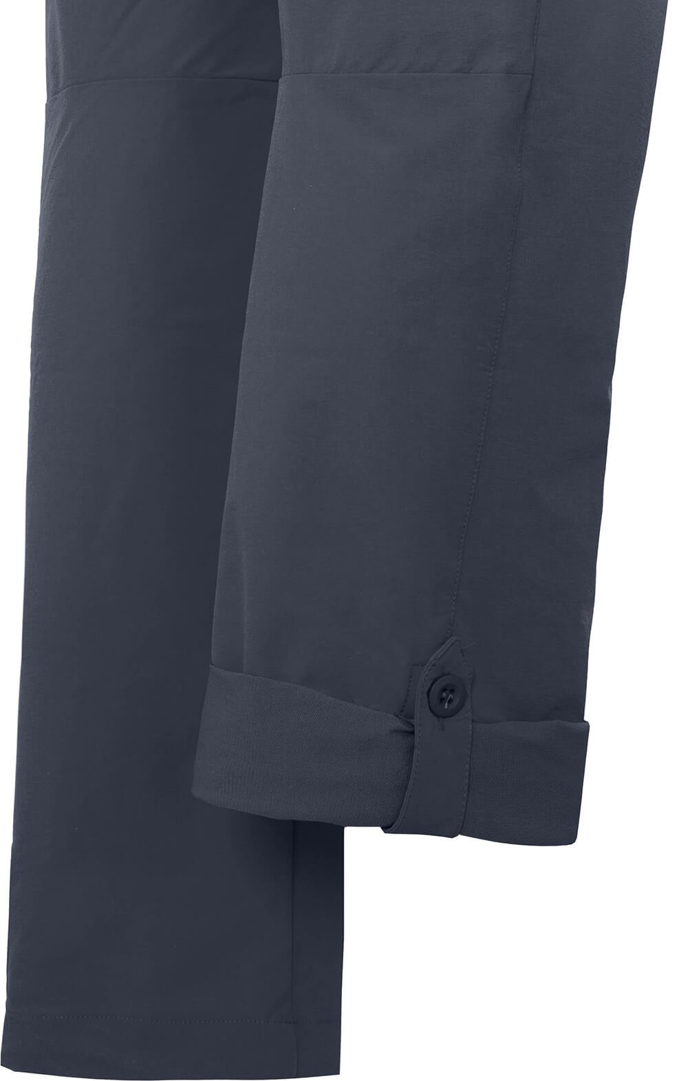 Bergson Outdoorhose VIDAA COMFORT Damen Wanderhose, leicht, elastisch, Normalgrößen, grau/blau