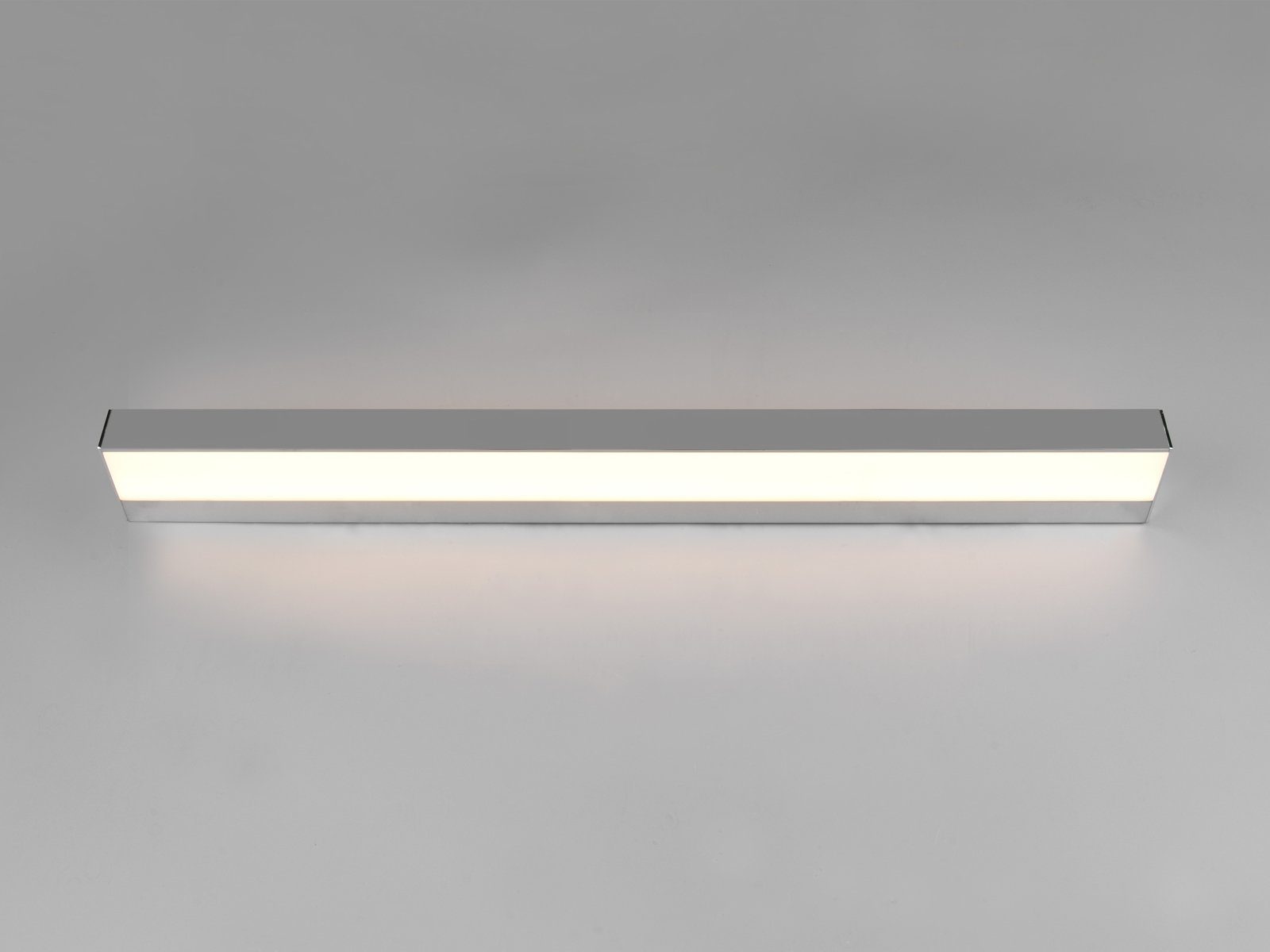Silber Bad-lampen Spiegelleuchte, Beleuchtung Wand, Warmweiß, LED 2er fest Set Badezimmerlampen Weiß Chrom B / meineWunschleuchte indirekte integriert, 90cm