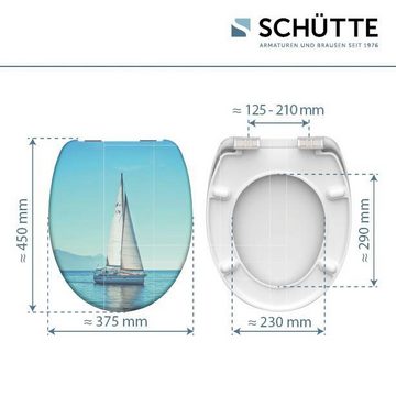 Schütte WC-Sitz Sailing, Duroplast, mit Absenkautomatik