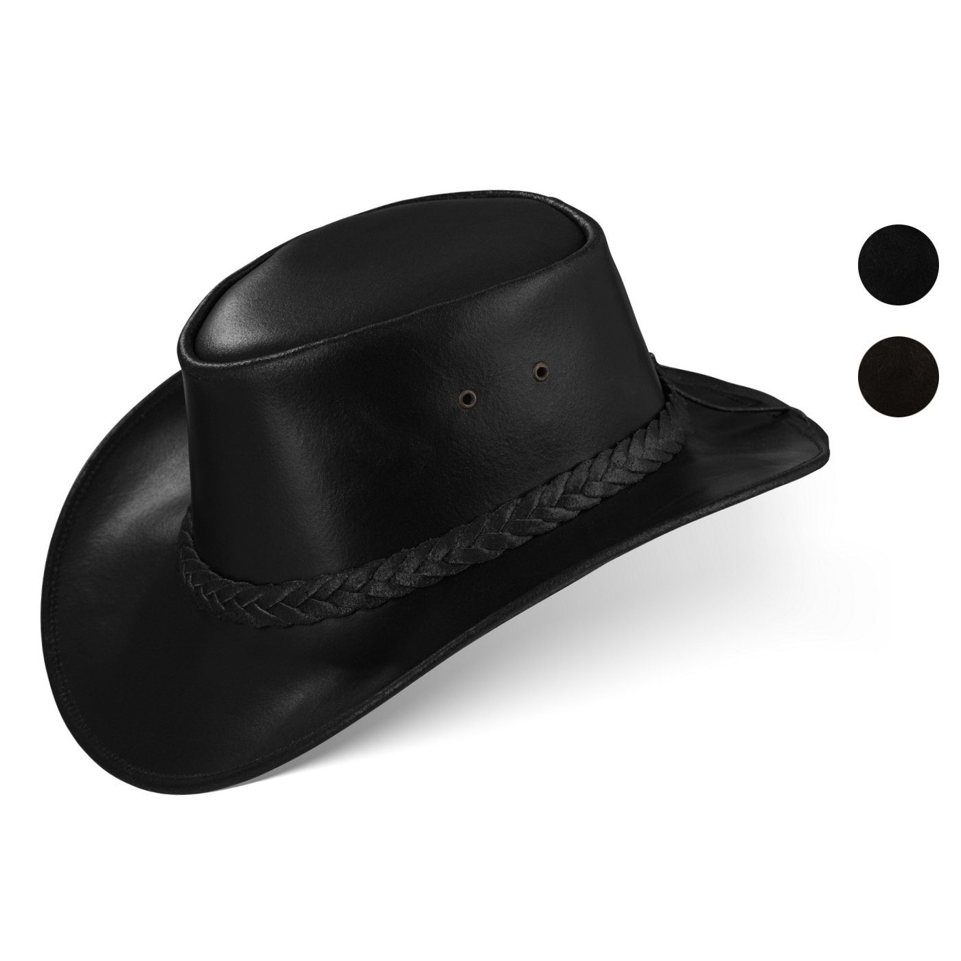 BLACK FOREST FOX Cowboyhut PERTH Unisex Western Cowboy Hut Reiten Leder Son günstig online kaufen