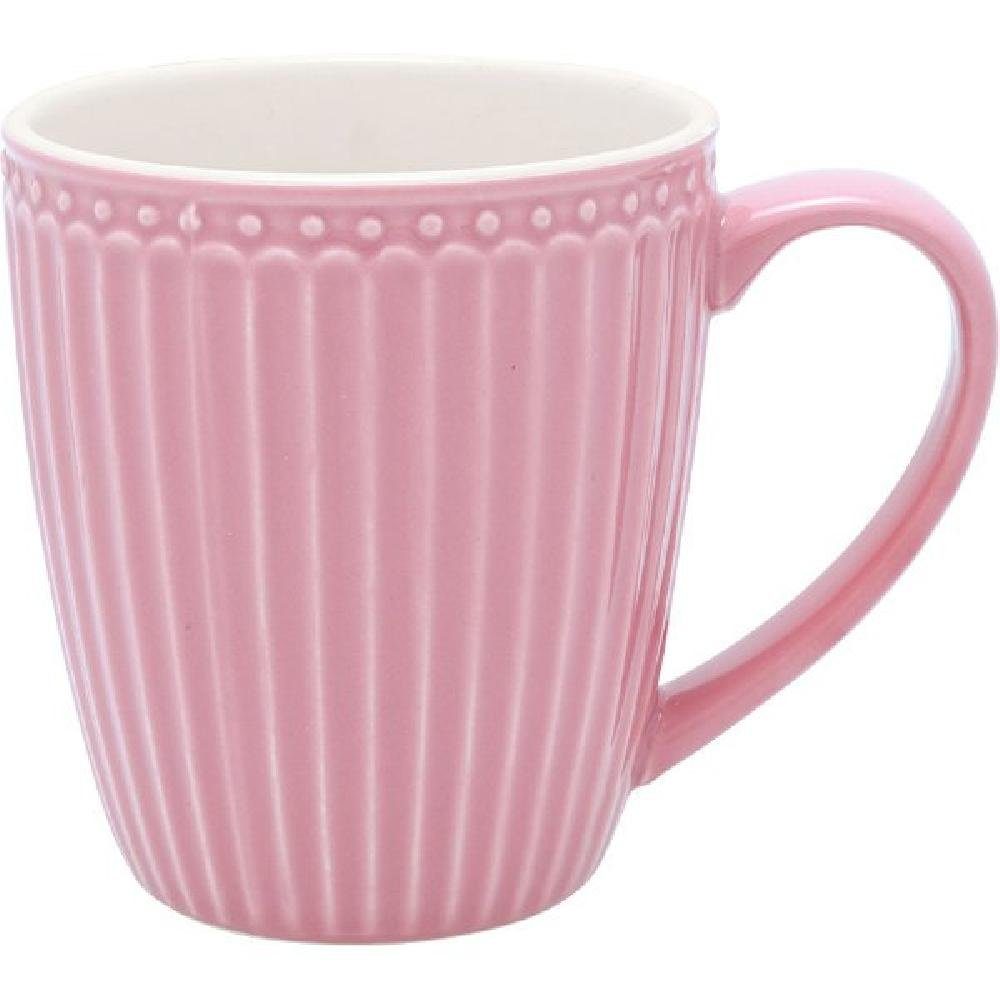 Greengate Becher Alice Becher mit Henkel dusty rose 0,4 l, Steingut