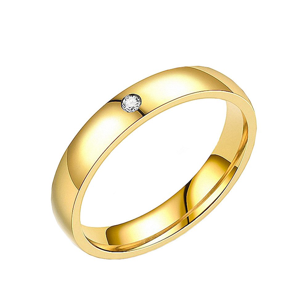 Taffstyle Fingerring Damen Ring Solitärring Verlobungs mit Kristall Gold Gr günstig online kaufen