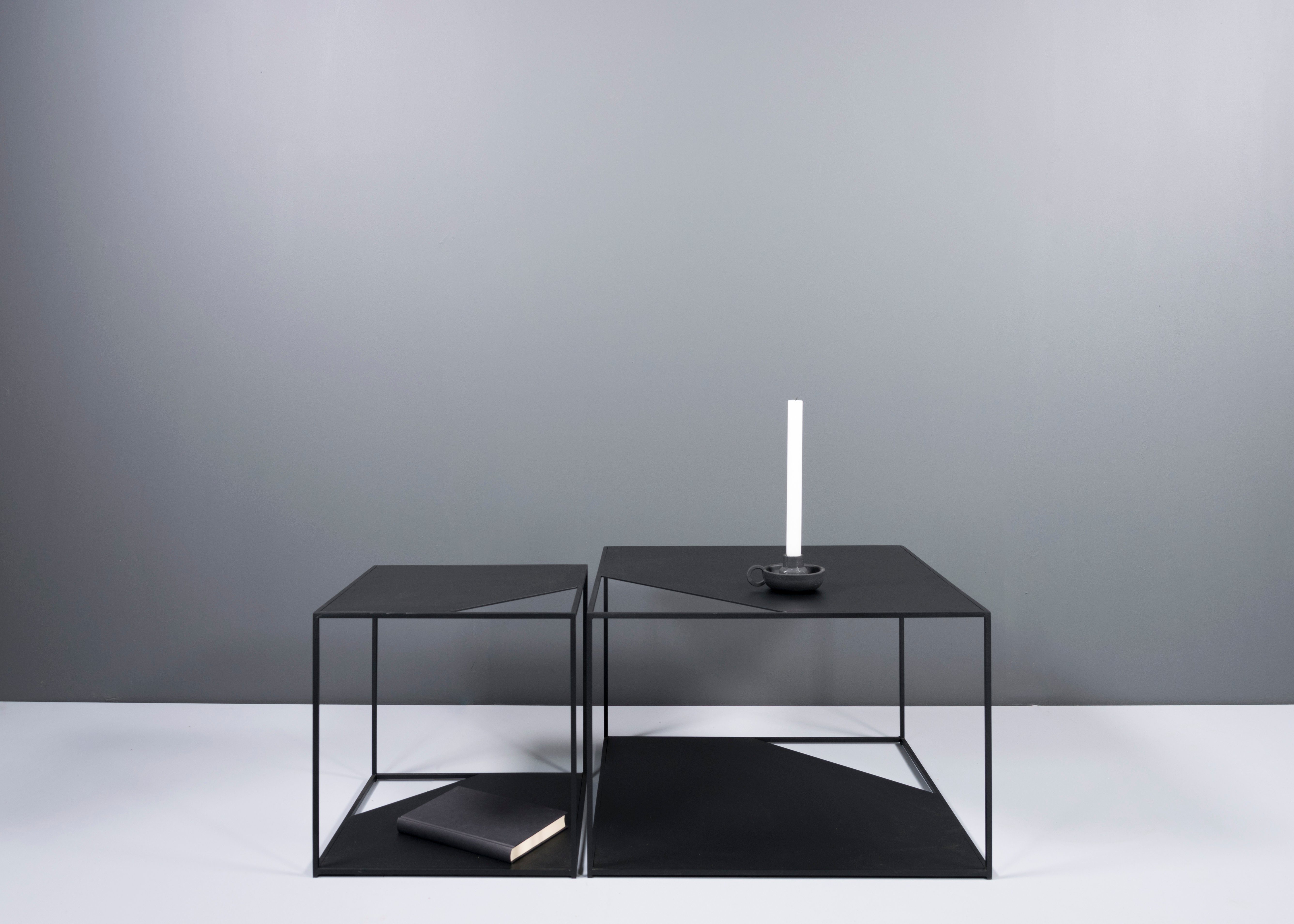 Torna Design Furniture Beistelltisch Torna Beistelltisch CUT 60 - Schwarz 58x39x58cm