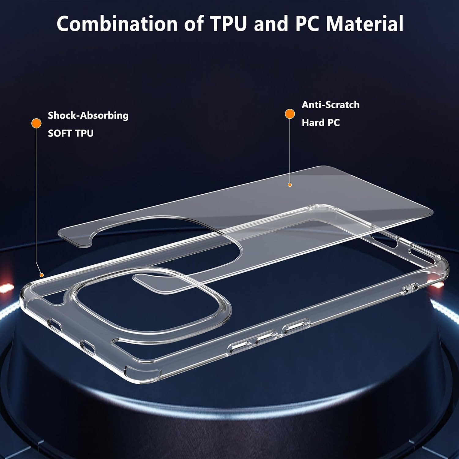 CLM-Tech Handyhülle Transparent für Xiaomi Redmi Note 15 5G / 4G 6,77 Zoll, TPU Gummi, Kratzfest, stoßsicher, schmutzabweisend