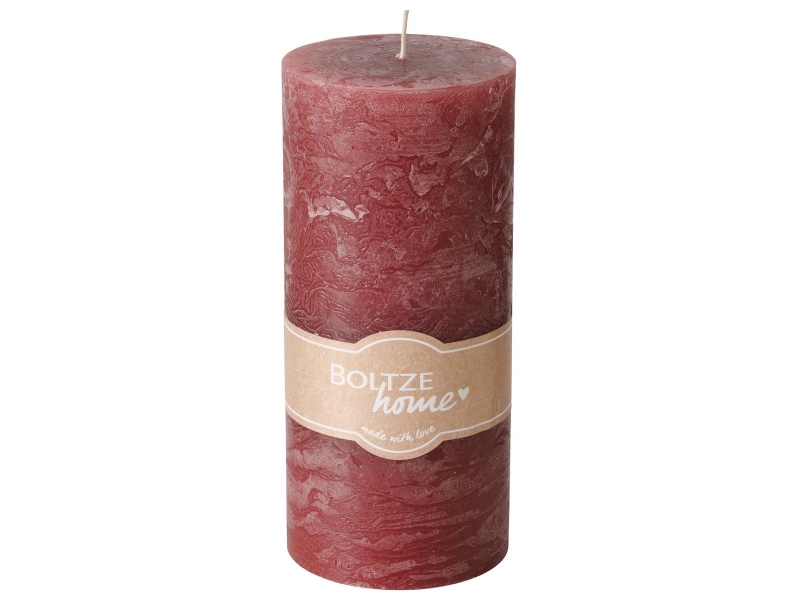 BOLTZE Duftkerze Casual Stumpenkerze rosa 15cm (1 Stück)