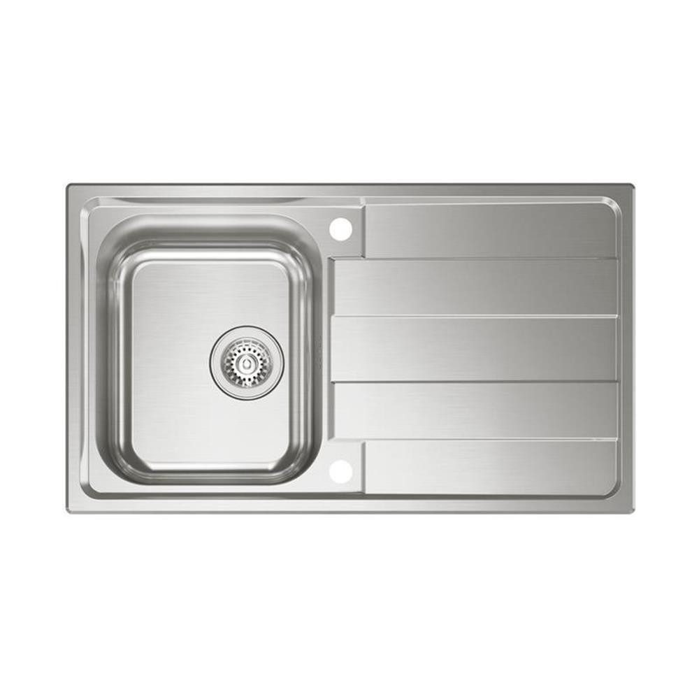 Naber Edelstahlspüle Riva 2 Edelstahl, 86/50 cm