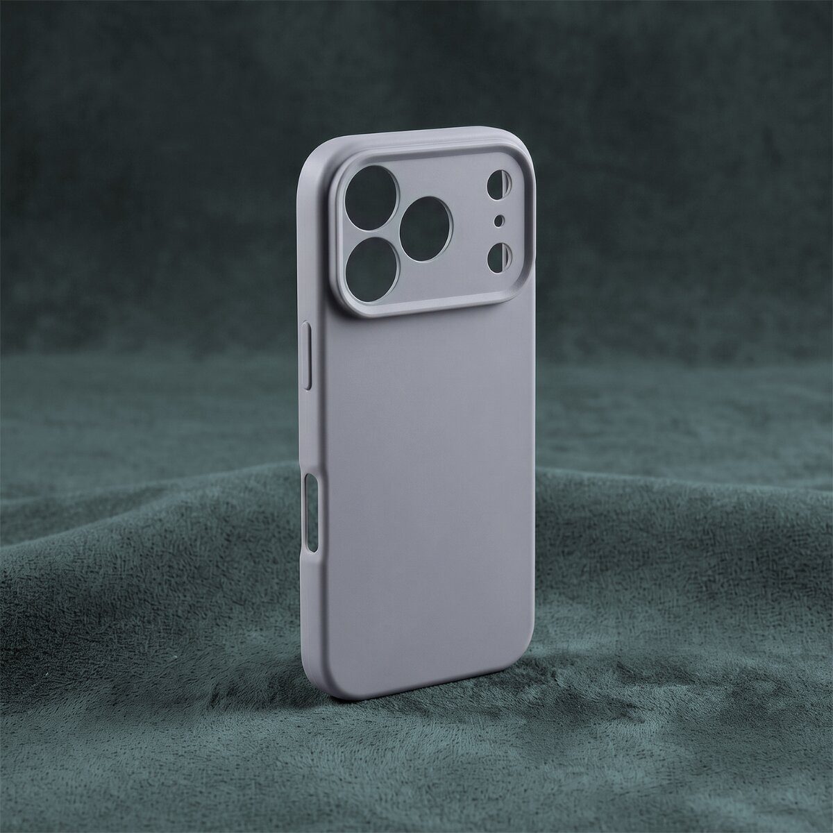TFO Handyhülle Silikon Kompatibel mit iPhone 18 Pro Max / 17 Pro Max Silber 6,9, Microfleece-Futter und matte Oberfläche – Bild 4 von 5