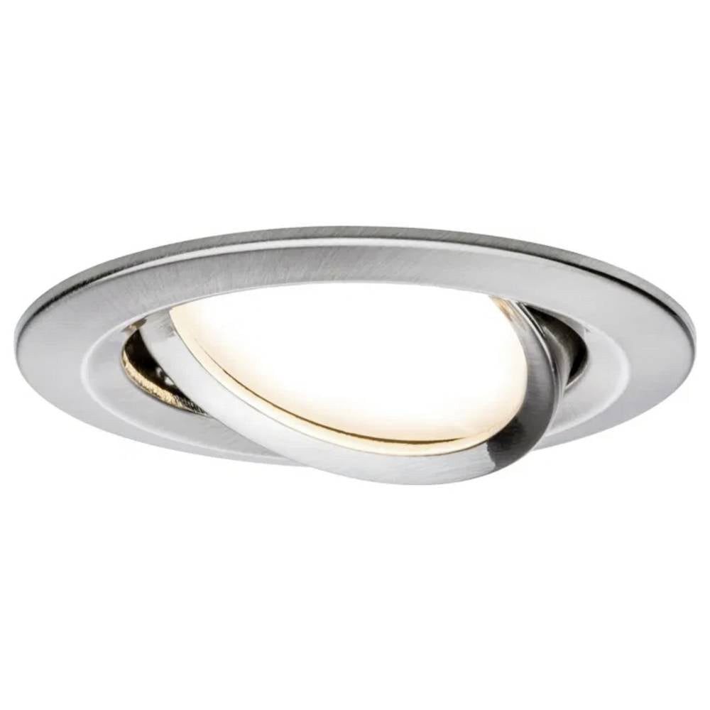 Paulmann LED Einbauleuchte LED Einbauleuchte 3-Step-Dim Coin Basisset schwenkbar rund 93483, Dimmbar über Lichtschalter, Schwenkbar, Geringe Einbautiefe