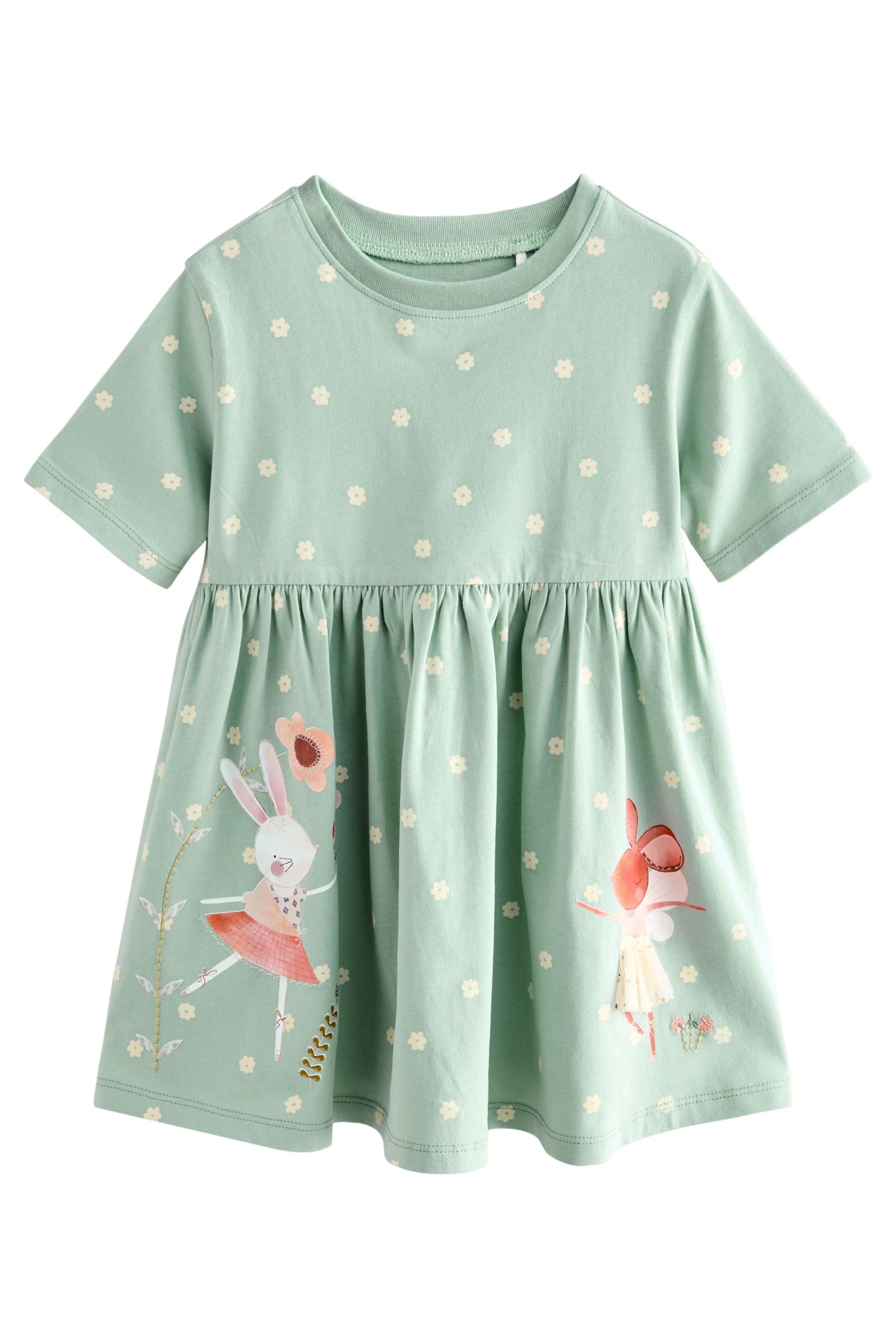 Next Jerseykleid Kurzärmeliges Jersey-Sommerkleid (1-tlg) günstig online kaufen