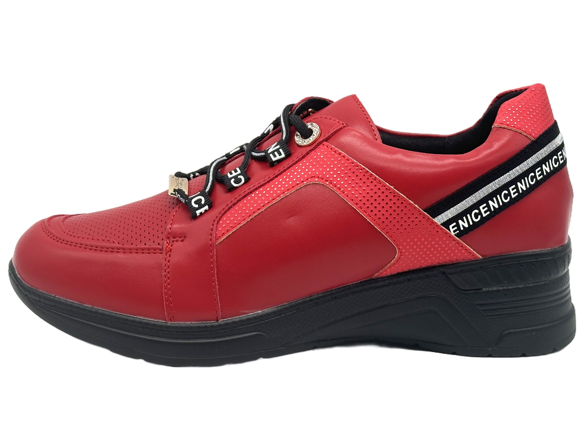 Nowaland Damen Freizeitschuhe Leichter Plateau-Schuh Sneaker Leicht, Pflegeleicht, Komfortabel