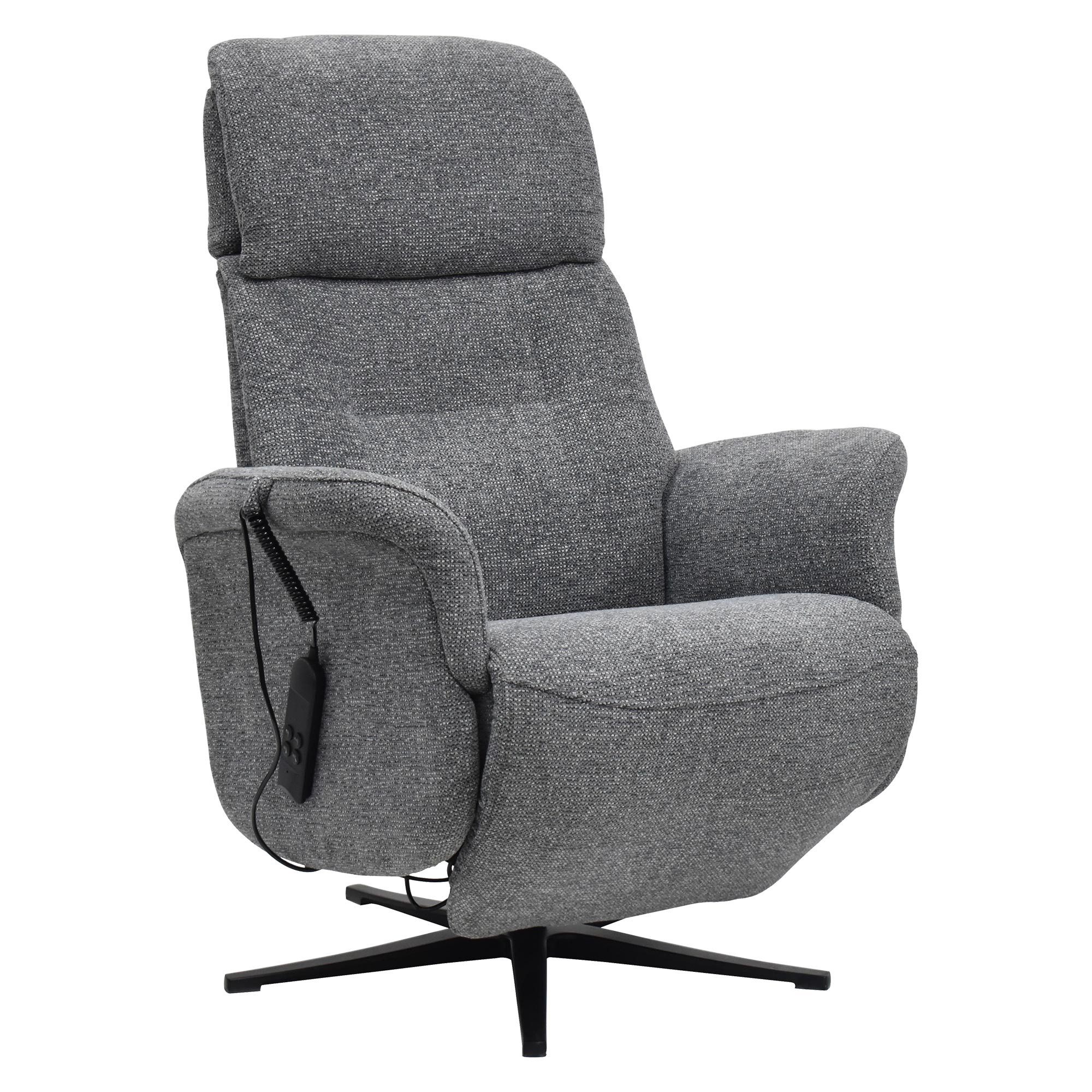 Raburg Drehsessel TV-Sessel mit Relaxfunktion, 120 kg, Marlon, elektrisch mit Fernbedienung, 2× Motoren, verstellb. Kopfteil, drehbar