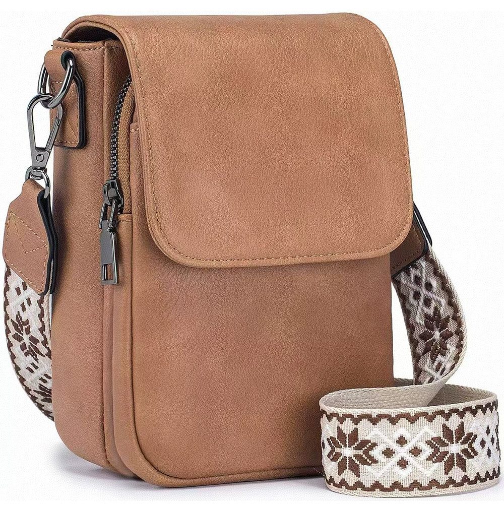 Umhängetasche Schultertasche Damen Handtasche,RFID-blockierende Schultertasche