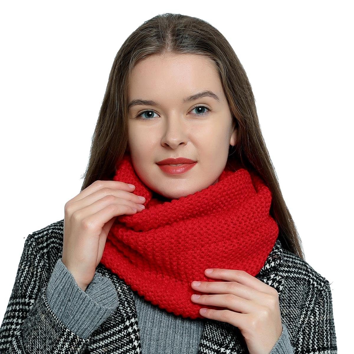 Schal Damen Winterschal Rundschal Schal, (1-St), günstig online kaufen