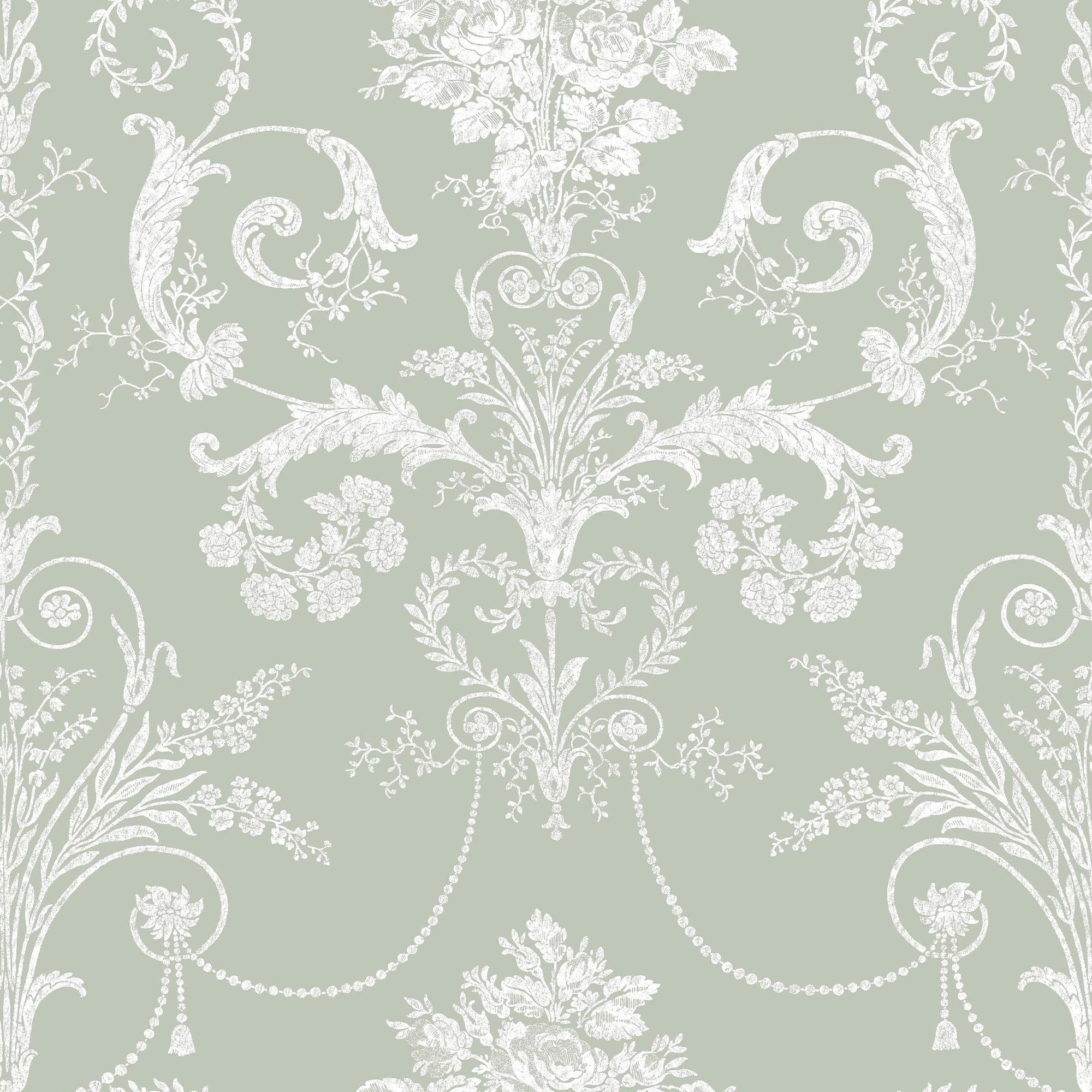 LAURA ASHLEY Vliestapete JOSETTE, glatt, floral, (1 St), Design Tapeten