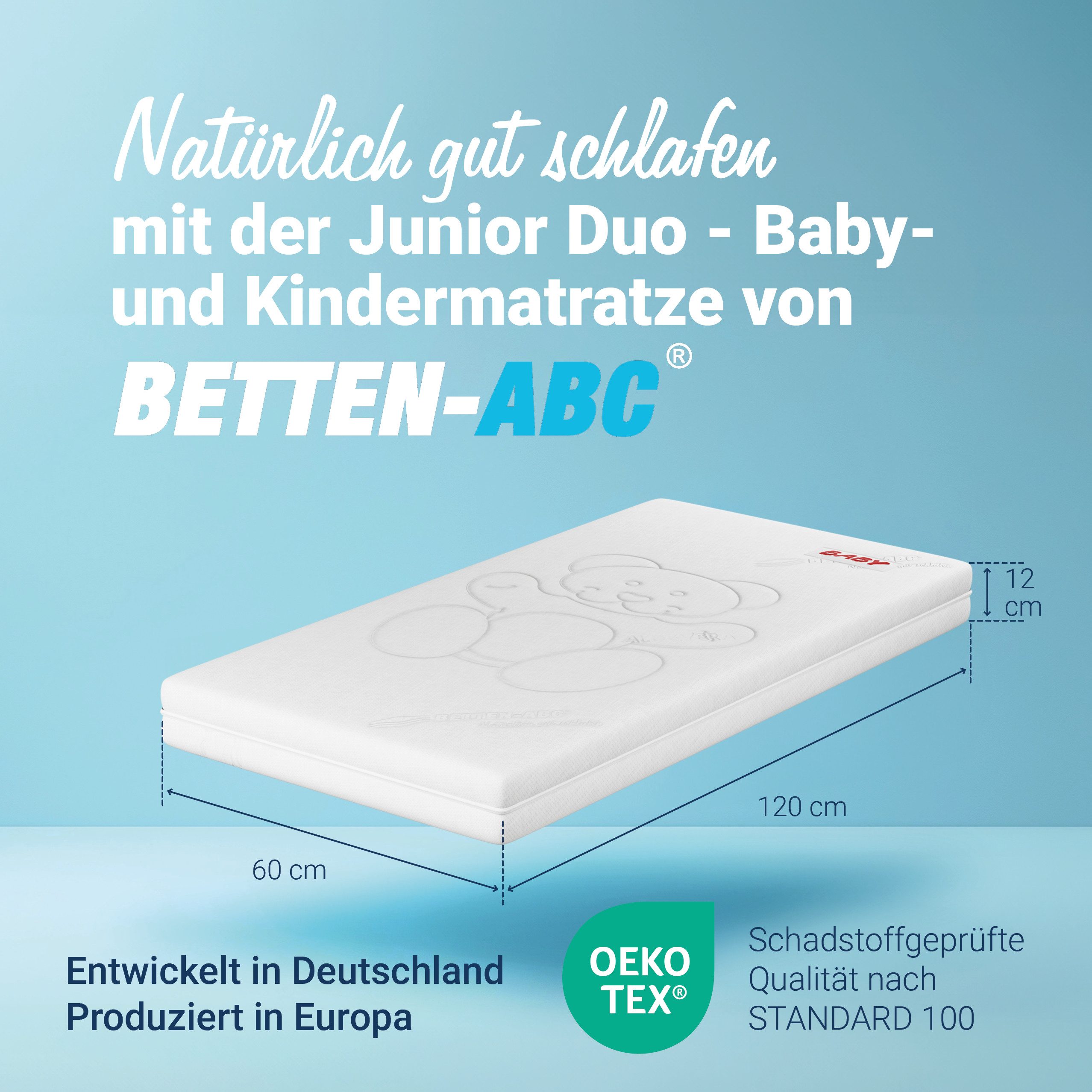 Kindermatratze Babymatratze Junior-Duo -mit Trittkante 60x120, günstig online kaufen