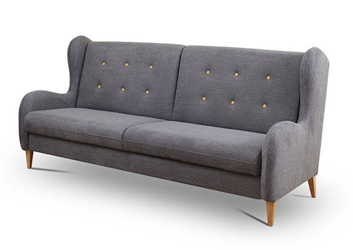 Feldmann-Wohnen Sofa und wählbar 218cm rosa Lathi, Bettkasten Farbe mit Schlaffunktion