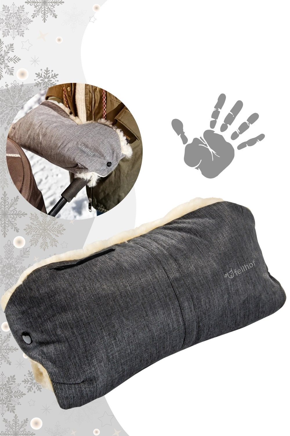 Fellhof Kinderwagen-Handwärmer Kinderwagen-Handwärmer aus Lammfell