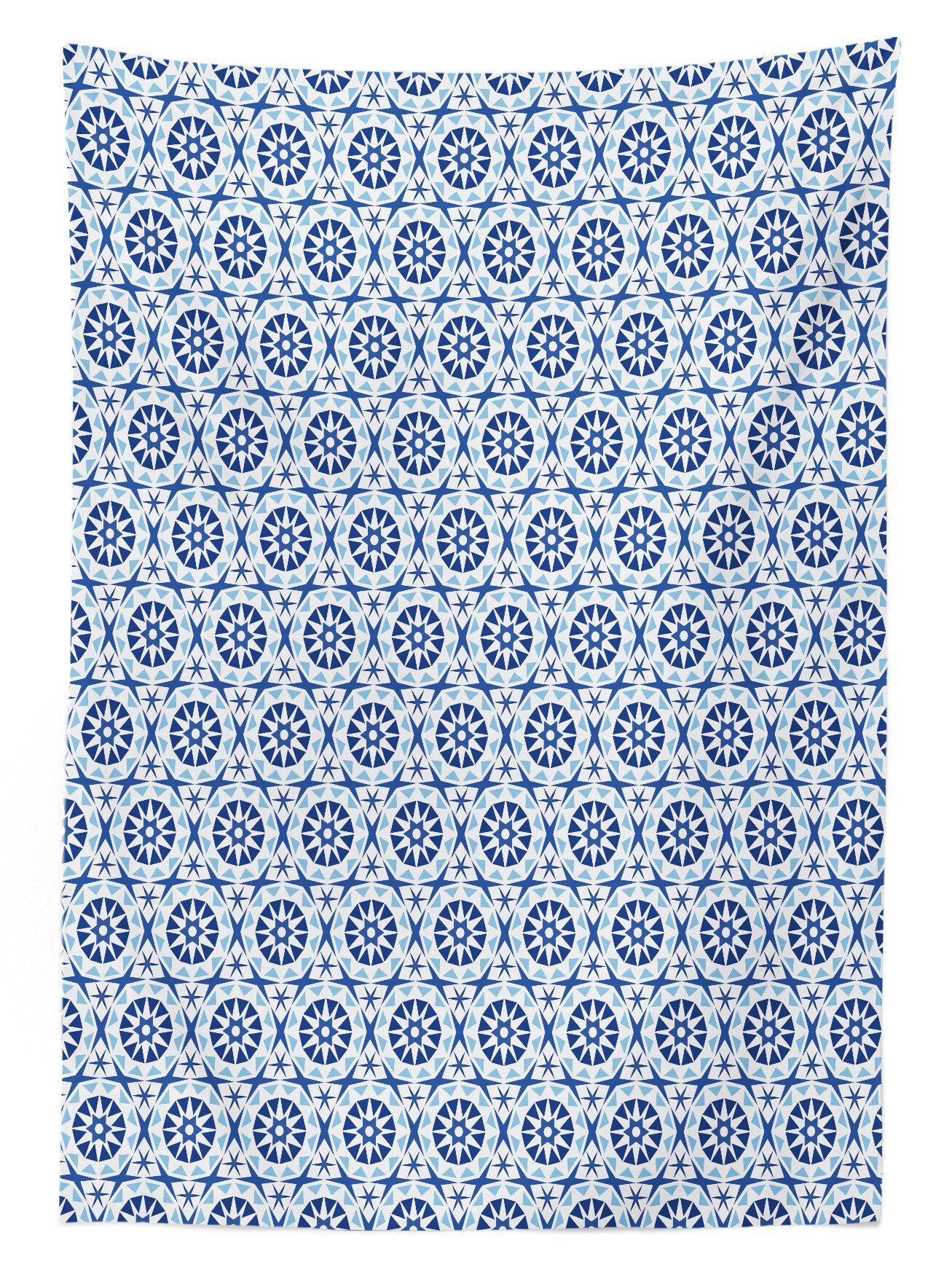 Bereich Waschbar Blumen-Motiv Abstrakte Tischdecke geeignet Farbfest Für Abakuhaus Mandala Farben, Klare Blauer Außen den