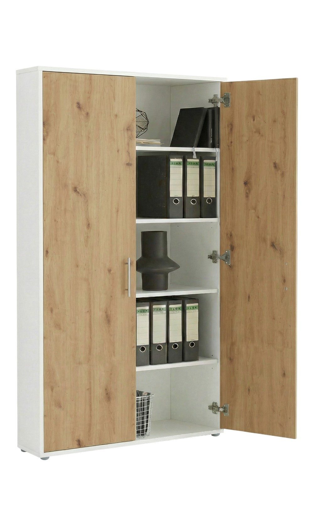 moebel-dich-auf Aktenschrank TABOR 4 (Büroschrank Mehrzweckschrank ideal für DIN A4 Ordner, abschließbar Metallgriffe) Made in Germany – Bild 2 von 5