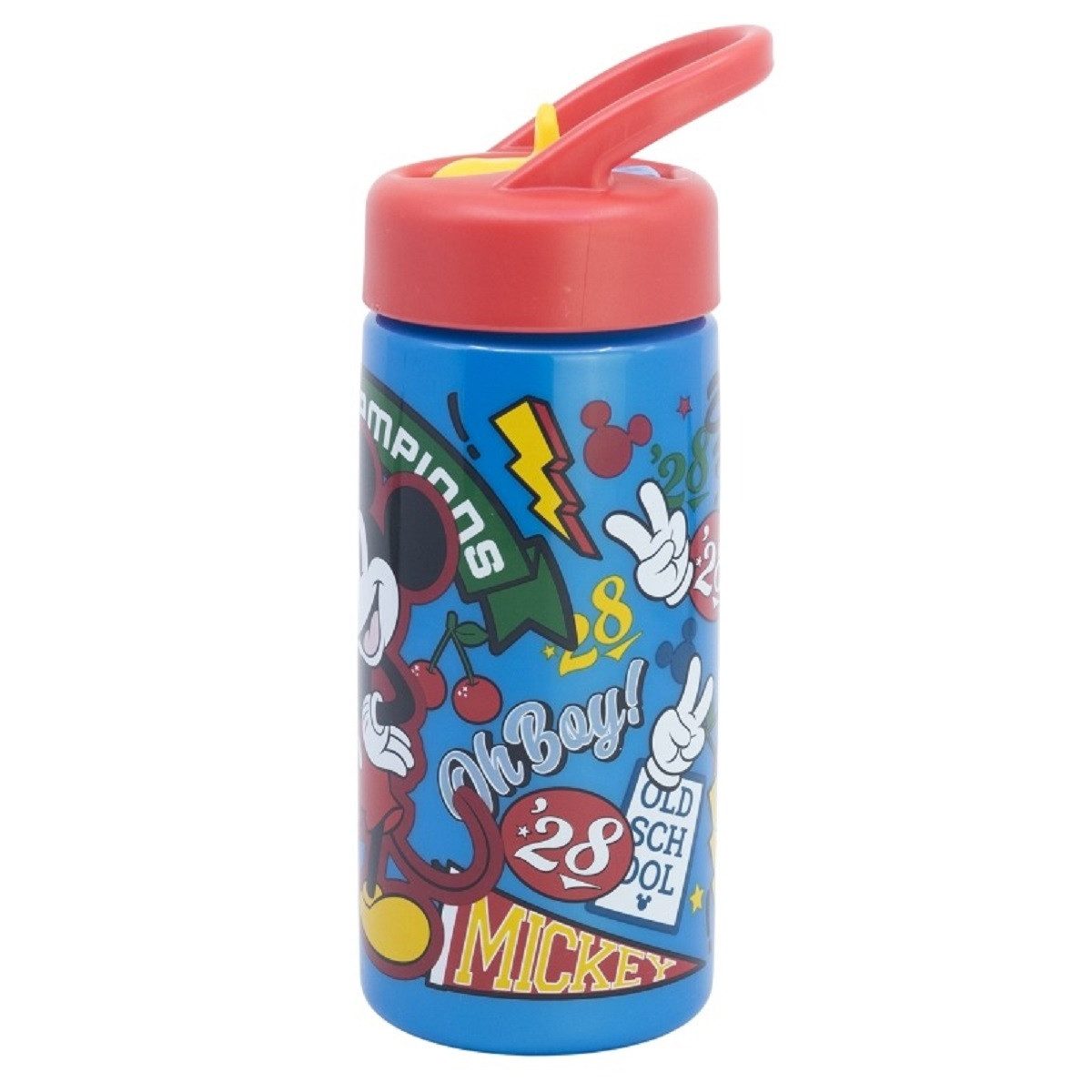 Disney Mickey Mouse Trinkflasche Kinder Wasserflasche 410 ml für Alltag Schule und unterwegs