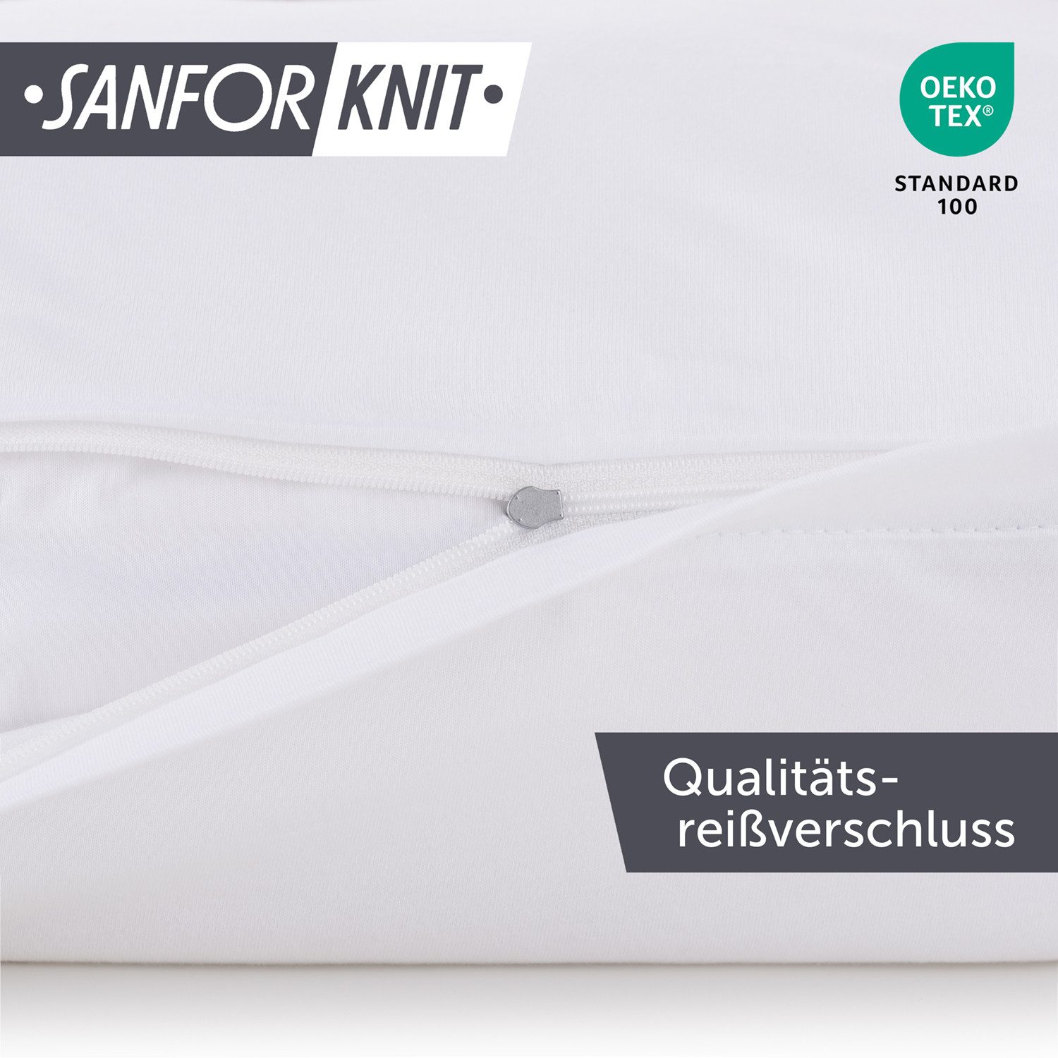 Blumtal Kissenbezug Premium Jersey 2er Set, Oeko-Tex Zertifiziert, (2 Stück), 100% Baumwolle