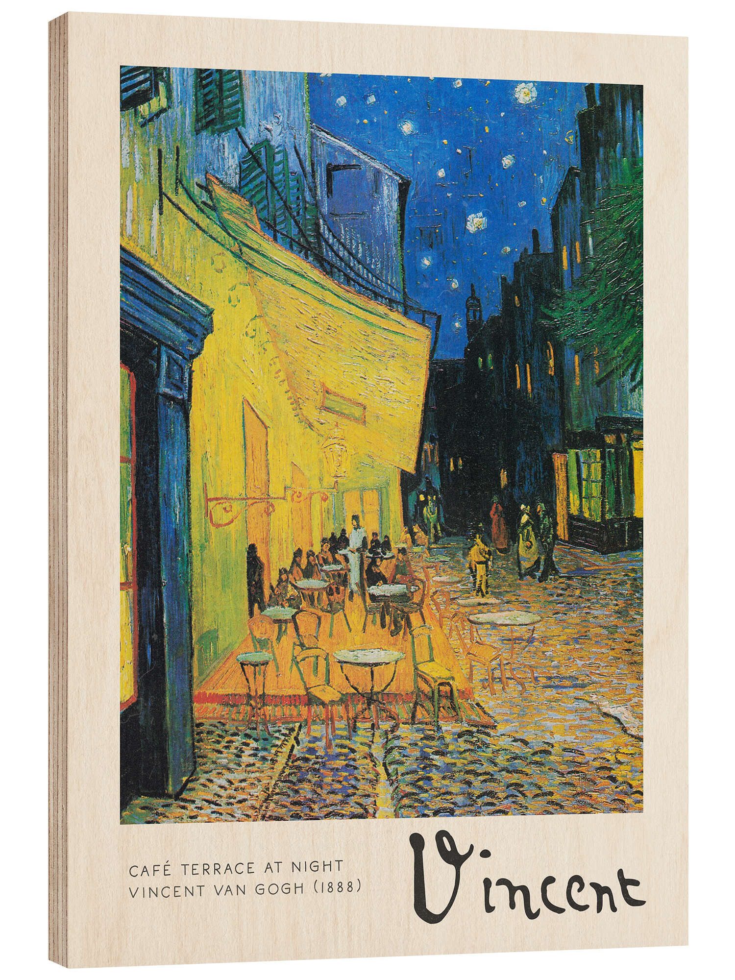 Wandbild Caféterrasse am Abend, 1888