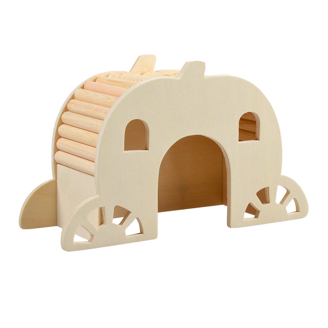 DUVO+ Kleintierhaus Duvoplus Brückenhaus aus Holz Maße: 15 x 7 x 9cm