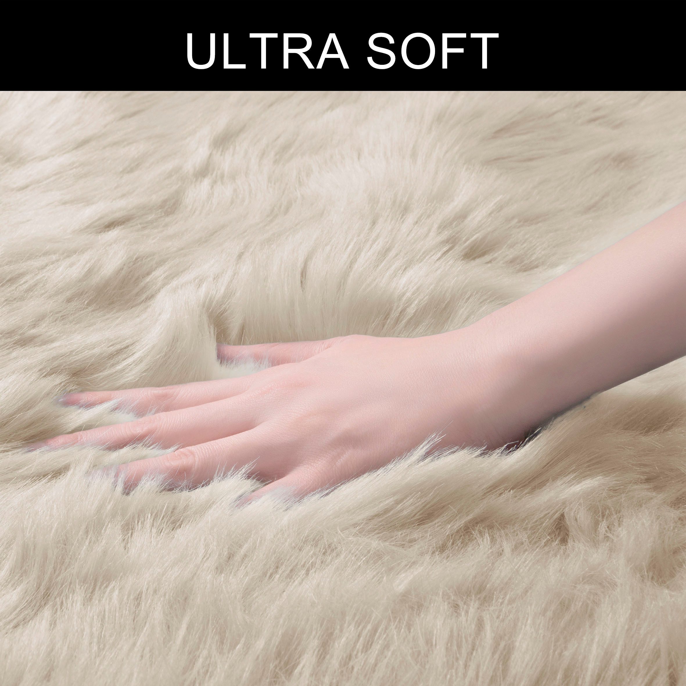 OTTO home Hochflor-Teppich Valeria, Fellteppich, kuschelig, flauschig, fellförmig, Höhe: 60 mm, Kunstfell, weiche Teppiche, Wohnzimmer, Schlafzimmer, Esszimmer