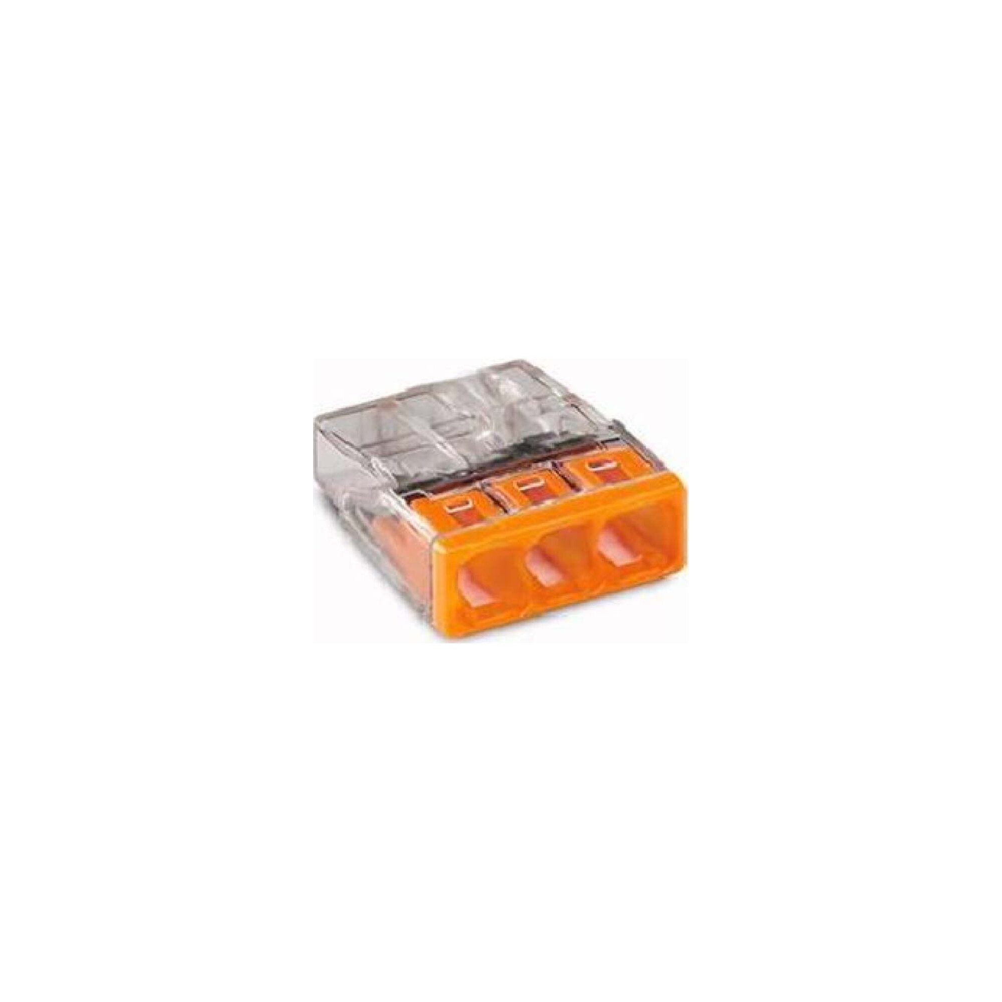 WAGO Koax-Kabelverbinder WAGO GmbH& Co. KG Verbindungsdosenklemme 3x 0.5-2.5 orange 2273-203 10