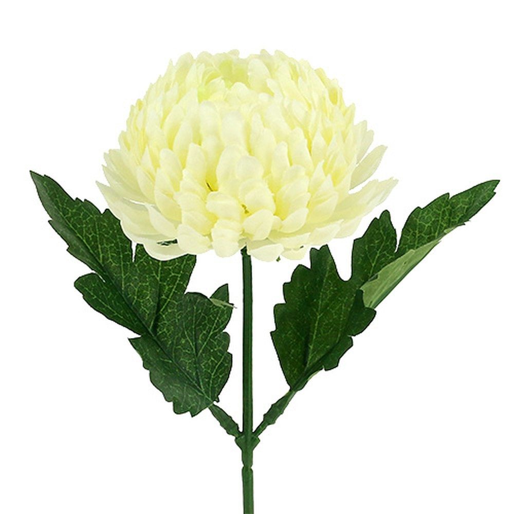 Kunstblume Chrysantheme Creme Künstliche Blume Deko Ø7cm 18cm 4St, Florists Products, Höhe 7 cm