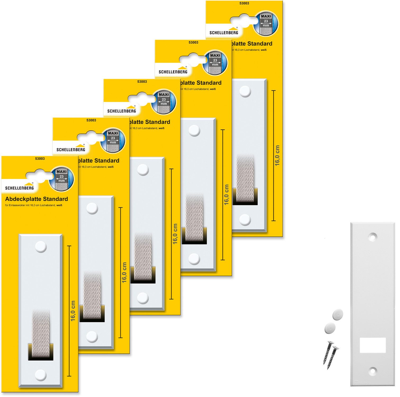 SCHELLENBERG Gurtwickler-Abdeckplatte Standard Maxi, 16,0 cm günstig online kaufen