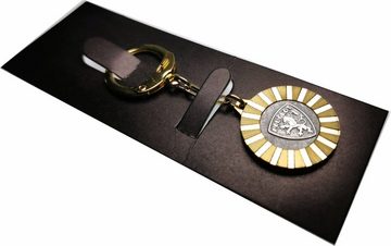 HR Autocomfort Schlüsselanhänger mit Gravur Original 1958 Schlüsselanhänger PEUGEOT Lüfterrad Anhänger Metall Diamantschliff