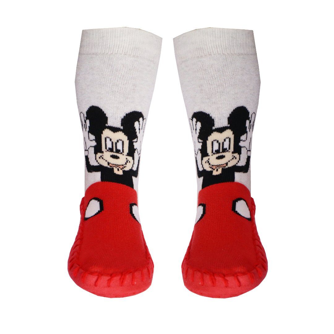 Disney ABS-Socken Mickey Maus Jungen Kinder antirutsch lange Socken Stoppersocken Gr. 23 bis 28