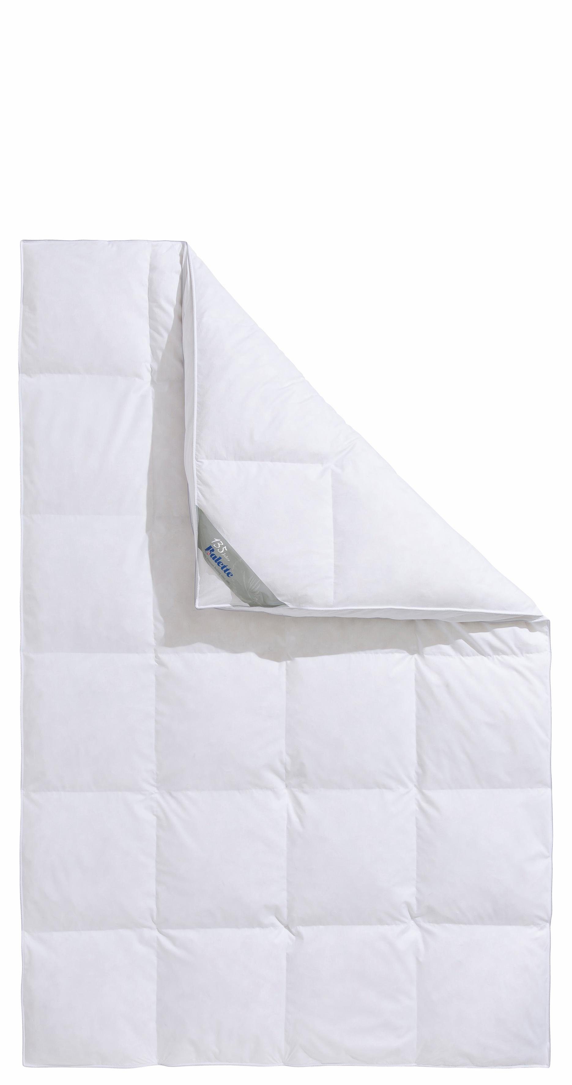 Balette Daunenbettdecke + Kopfkissen Lena, Bettwaren-Set für Sommer & Winter, Füllung: 100% Federn, Bezug: Baumwolle, Bettwaren-Set 135x200/155x220 cm + Kissen, – Bild 2 von 5
