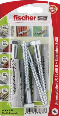 fischer Schrauben- und Dübel-Set Fischer Universaldübel-Set UX 10.0 x 60 mm - 4