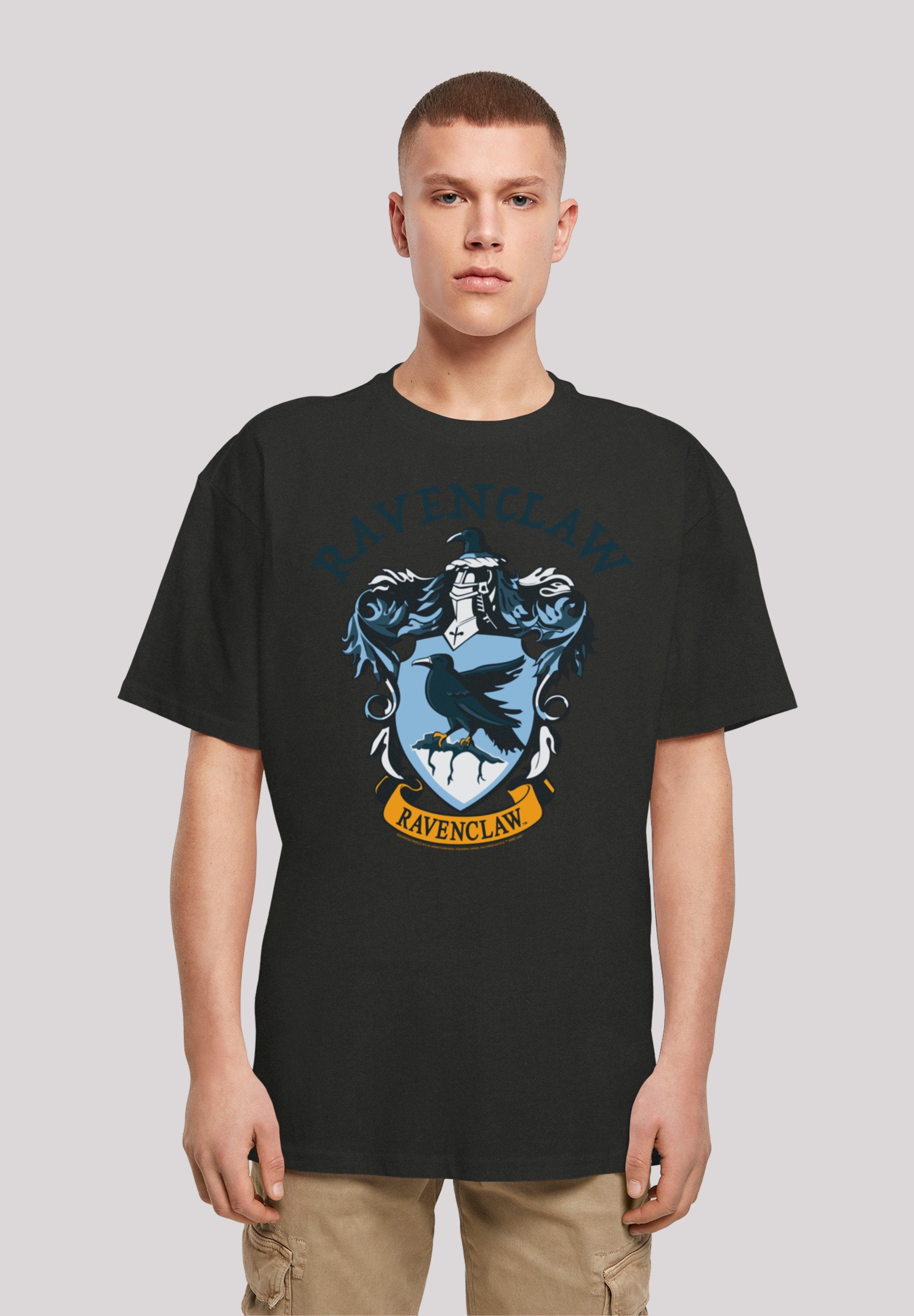 Tee Heavy with (1-tlg) Oversize F4NT4STIC Kurzarmshirt Herren Crest black Harry Potter Ravenclaw