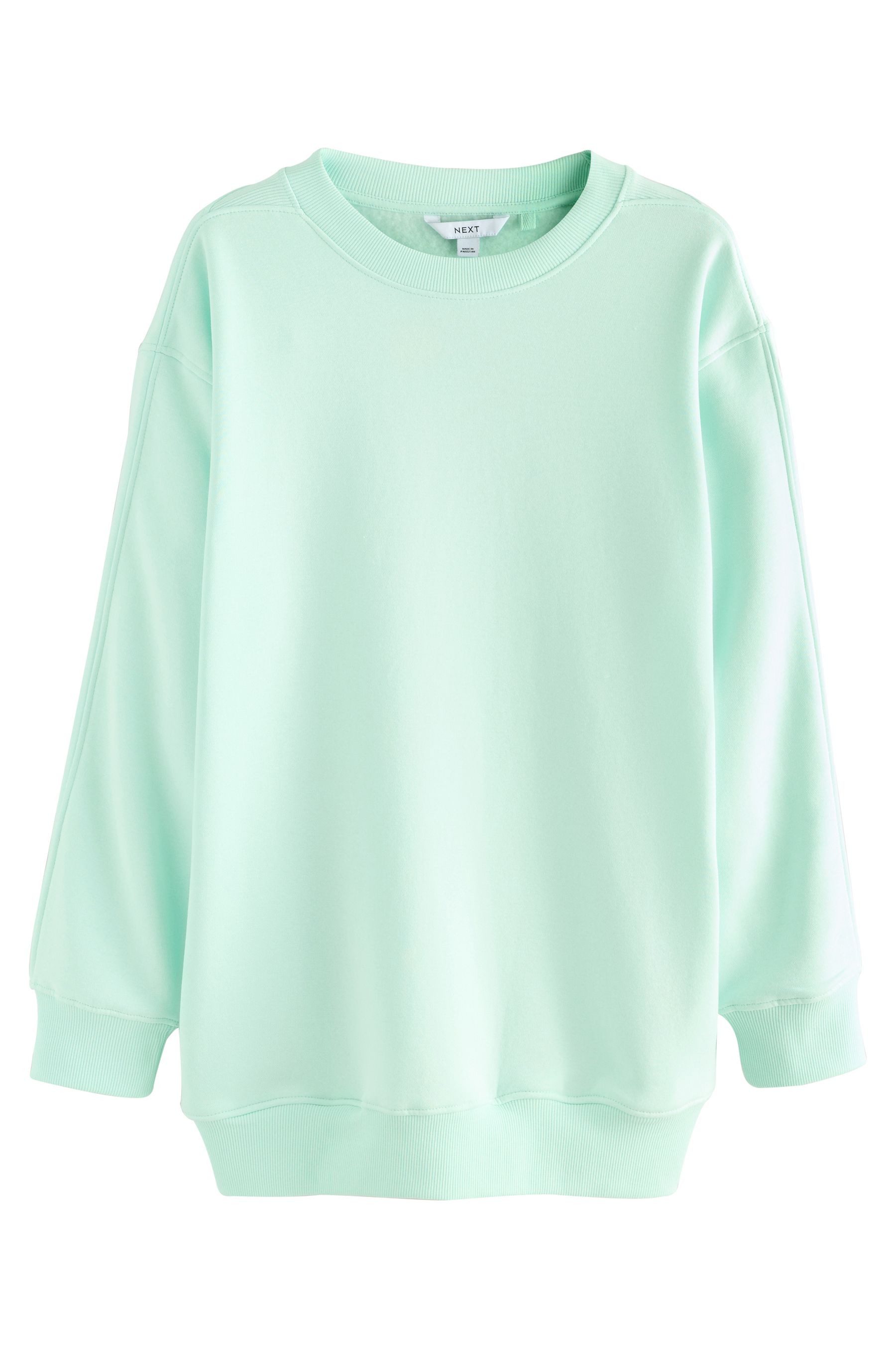 Next Longsweatshirt Angerautes Relaxed Fit Oversized-Sweatshirt (1-tlg) günstig online kaufen