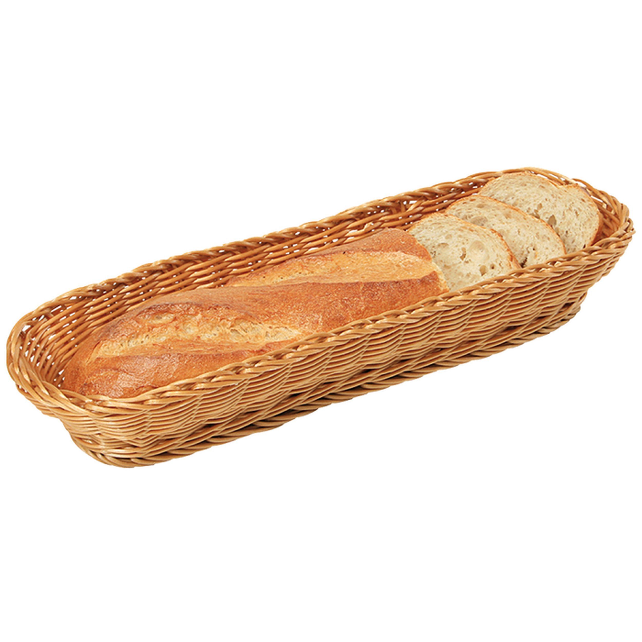 Kesper Brotkorb Kesper Baguettekorb Kunststoff Braun – Stilvoller Brotkorb 41 cm, Kunststoffgeflecht, Lebensmittelgeeignet, hitzebeständig bis 70°C