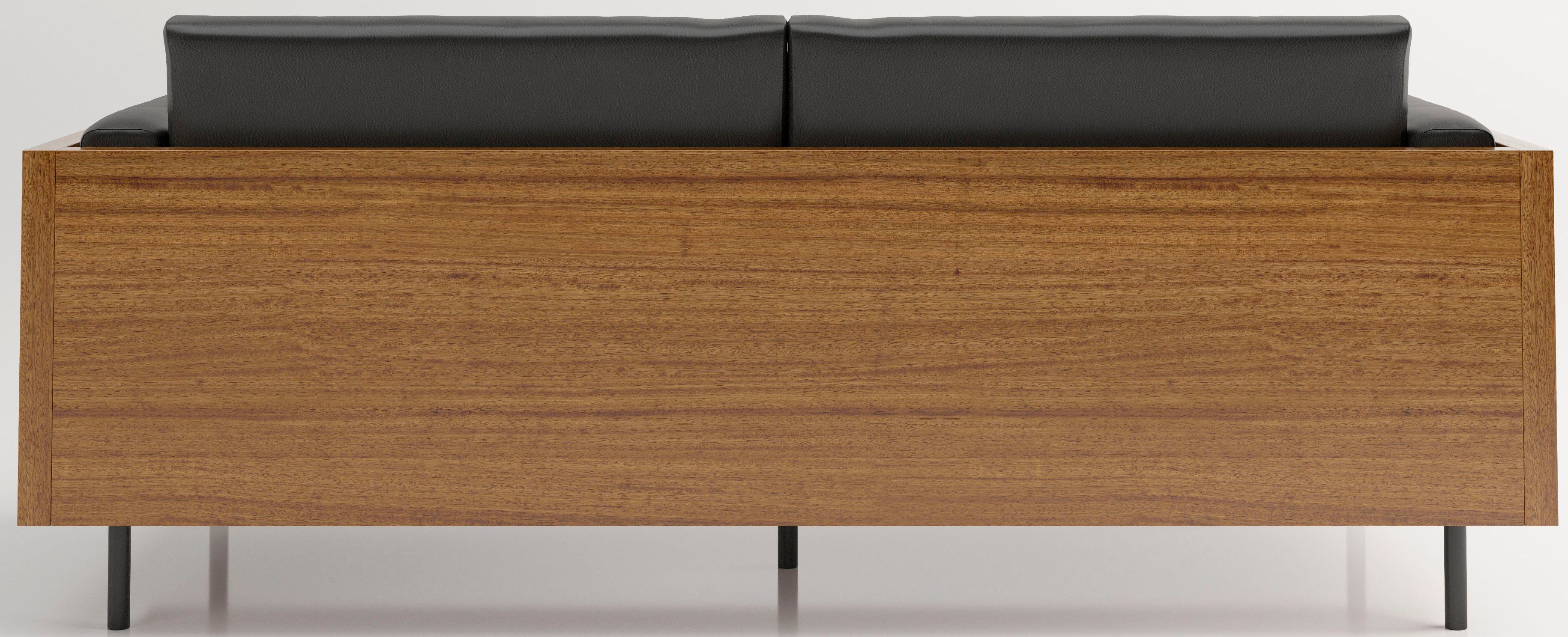 PLAYBOY 3-Sitzer Shelby, Sitzschale aus Massivholz