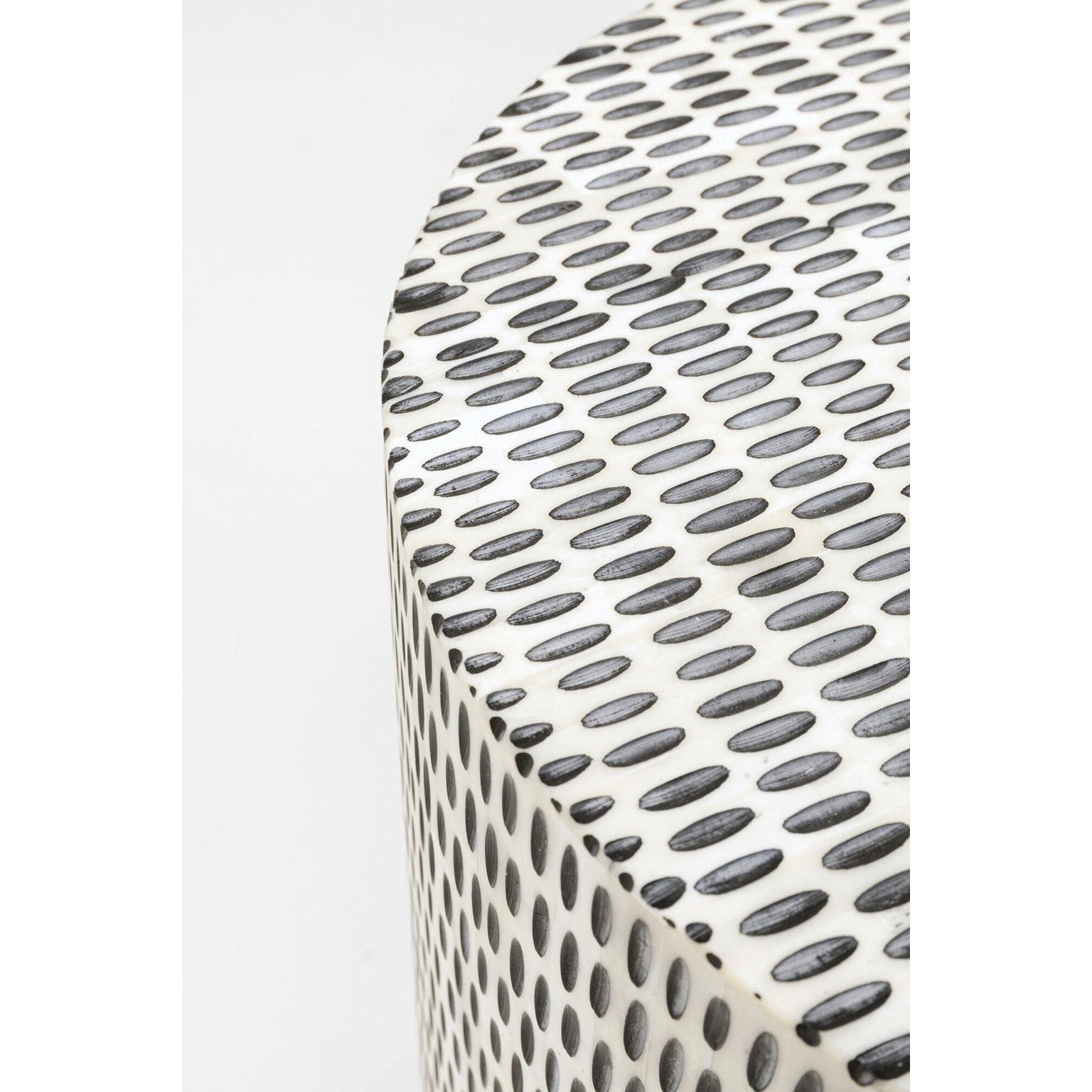 Kare Design Beistelltisch Piano, Intarsien-Muster