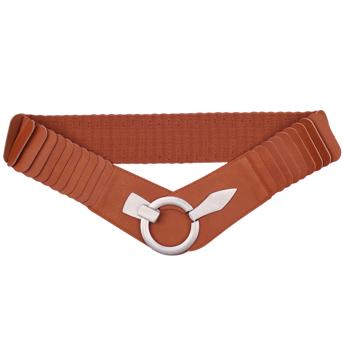 MIRROSI Taillengürtel Leo Unifarbe breit 6cm für Taillenumfang 85 bis 110cm, ONESIZE (Angenehmes Tragesgefühl, Leopard Muster, Unifarben) Breiter Stretch Gürtel