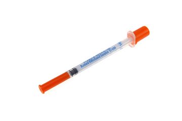 Romed Absaugspritze Insulinspritzen U-100, steril, 100 I.E. / 1ml, 100er Packung