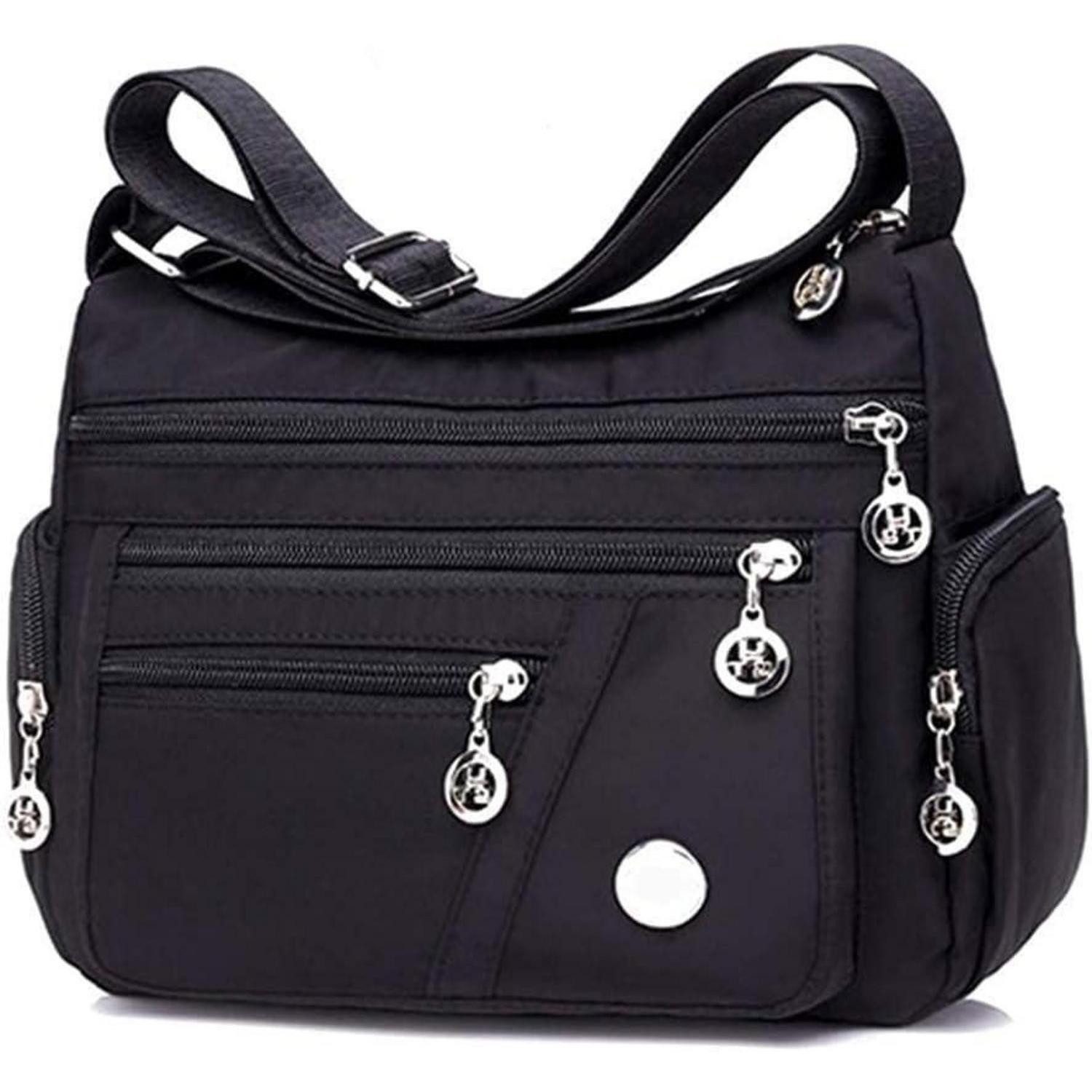 LuxusKollektion Umhängetasche Unisex Nylon-Oxford-Gewebe Schwarz 1 1 A4 Rucksack