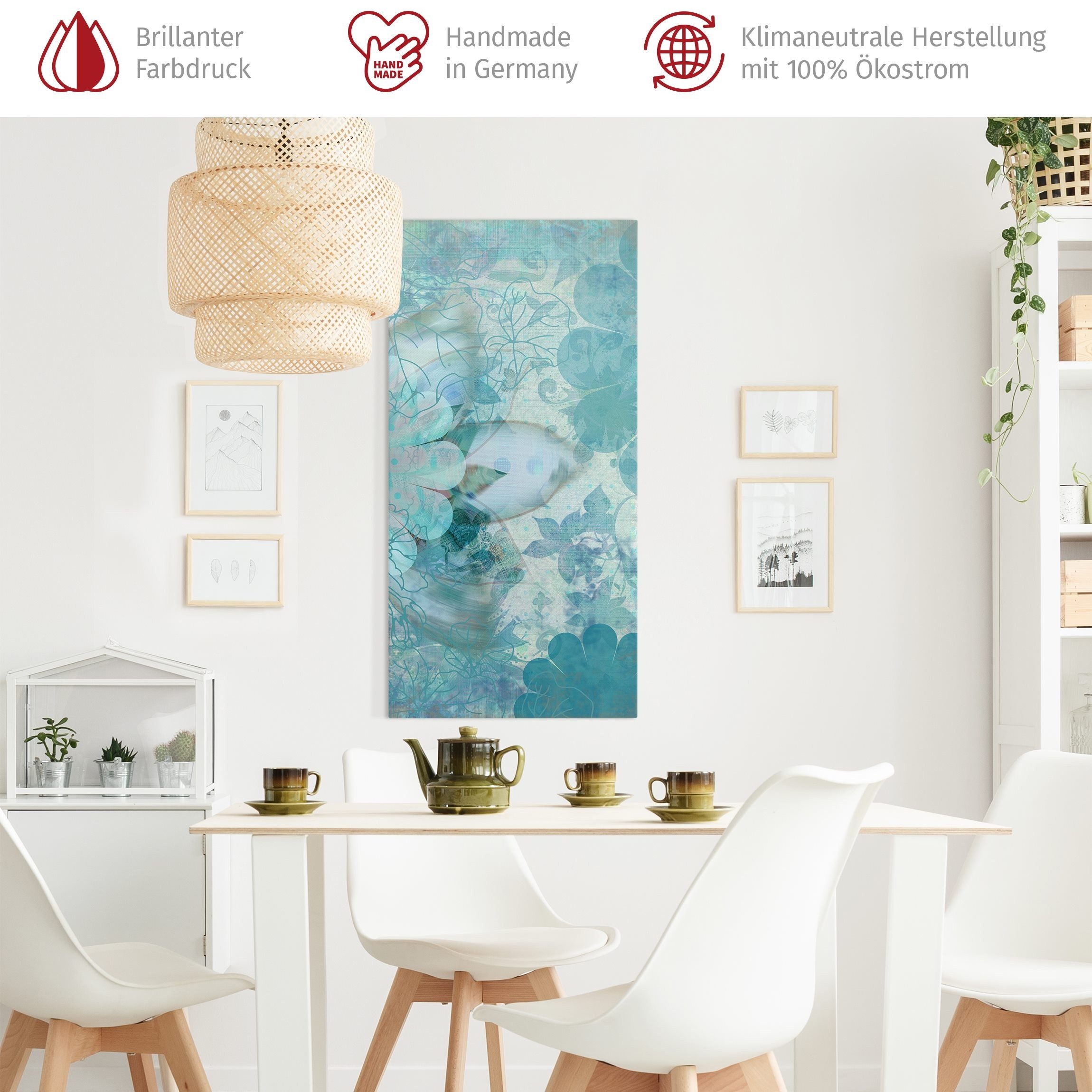 Bilderdepot24 Leinwandbild Blumen Modern floral Natur günstig online kaufen