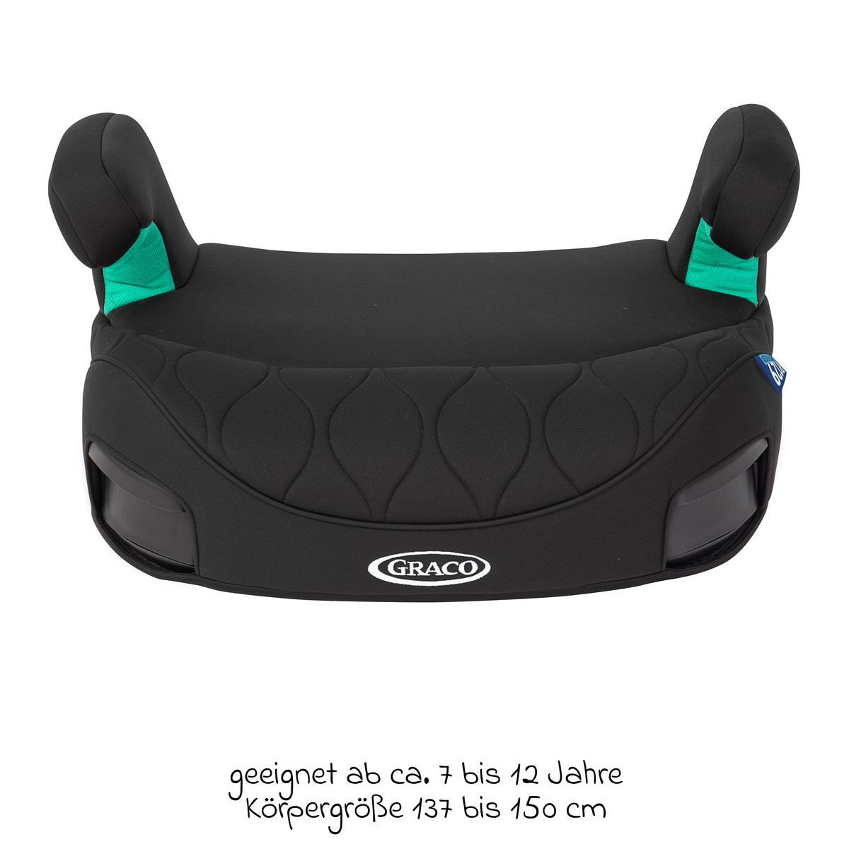 Graco Kindersitzerhöhung Booster Max R129 ab - Midnight, Auto Sitzerhöhung Booster ab 7 Jahre - 12 Jahre (135 cm - 150 cm)